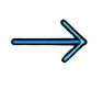 Blue arrow icon used in Overcome platform architecture flow